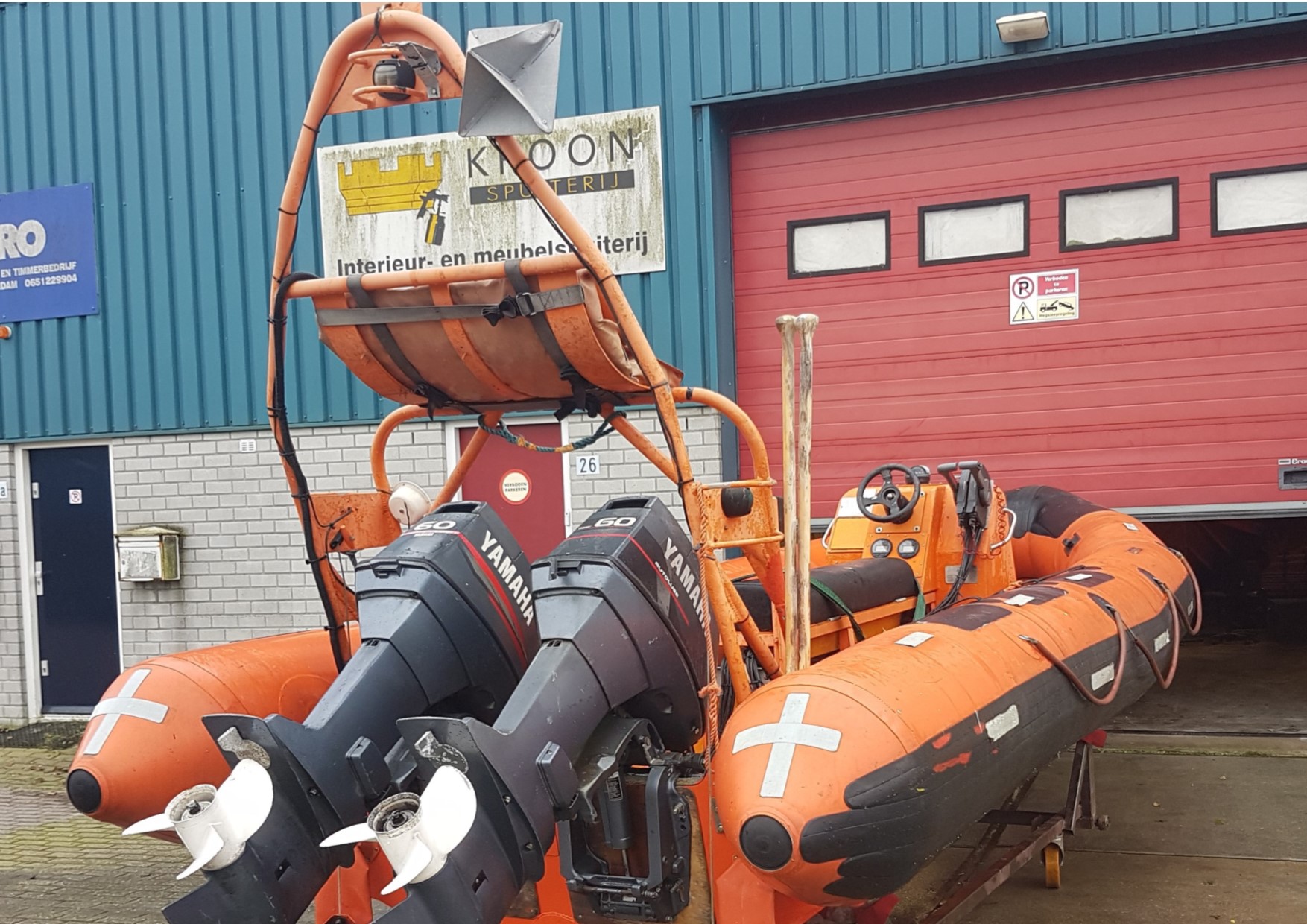 Avon Searider SR6 Rescue Rib twin outboard from workboatsales.com