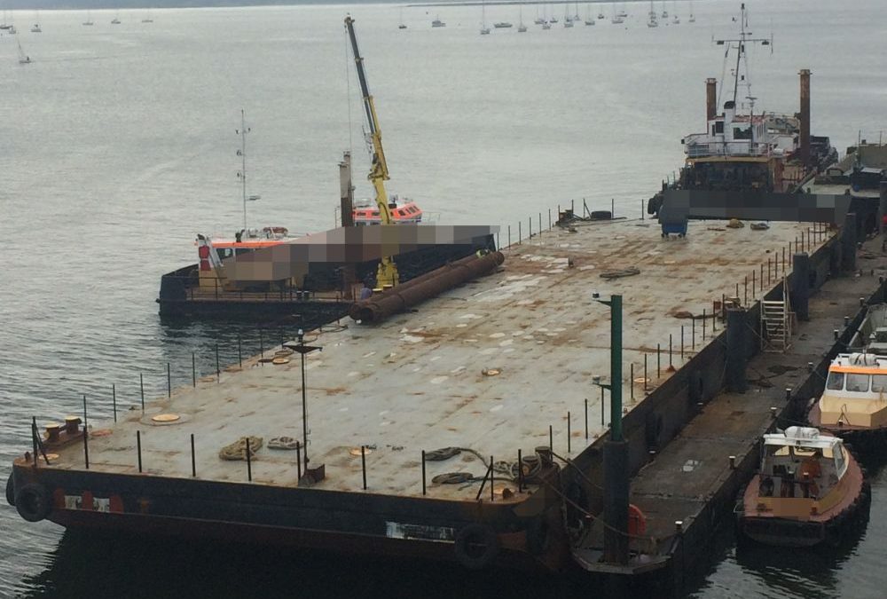 50m Flattop Barge – For sale or charter